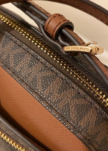 Michael Kors Zincir Detaylı Kahverengi Deri Kadın Çanta - Görsel 4