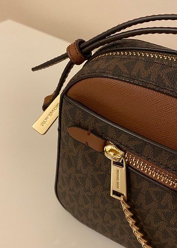 Michael Kors Zincir Detaylı Kahverengi Deri Kadın Çanta - Görsel 3