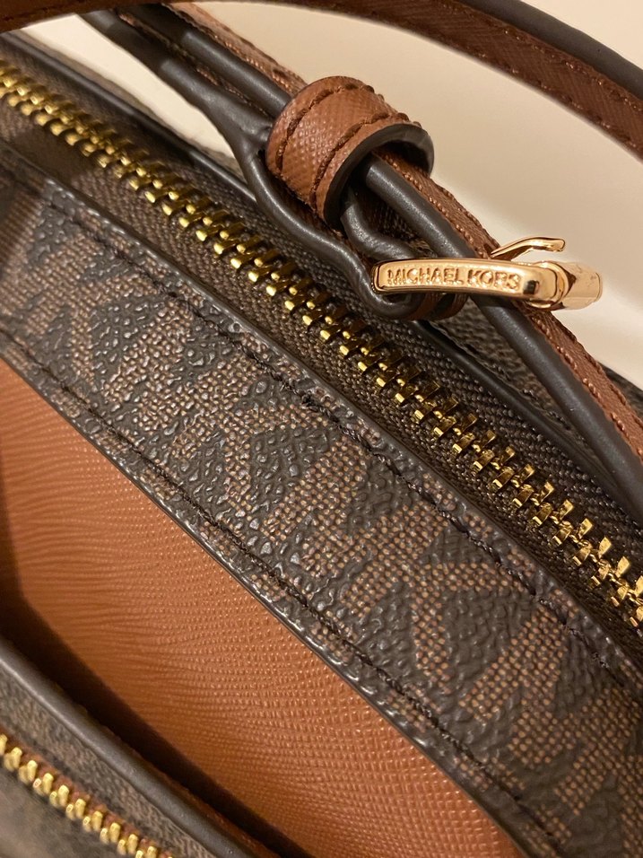 Michael Kors Zincir Detaylı Kahverengi Deri Kadın Çanta - Görsel 4