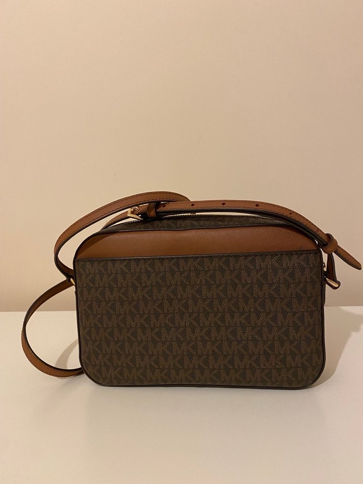 Michael Kors Zincir Detaylı Kahverengi Deri Kadın Çanta - Görsel 2