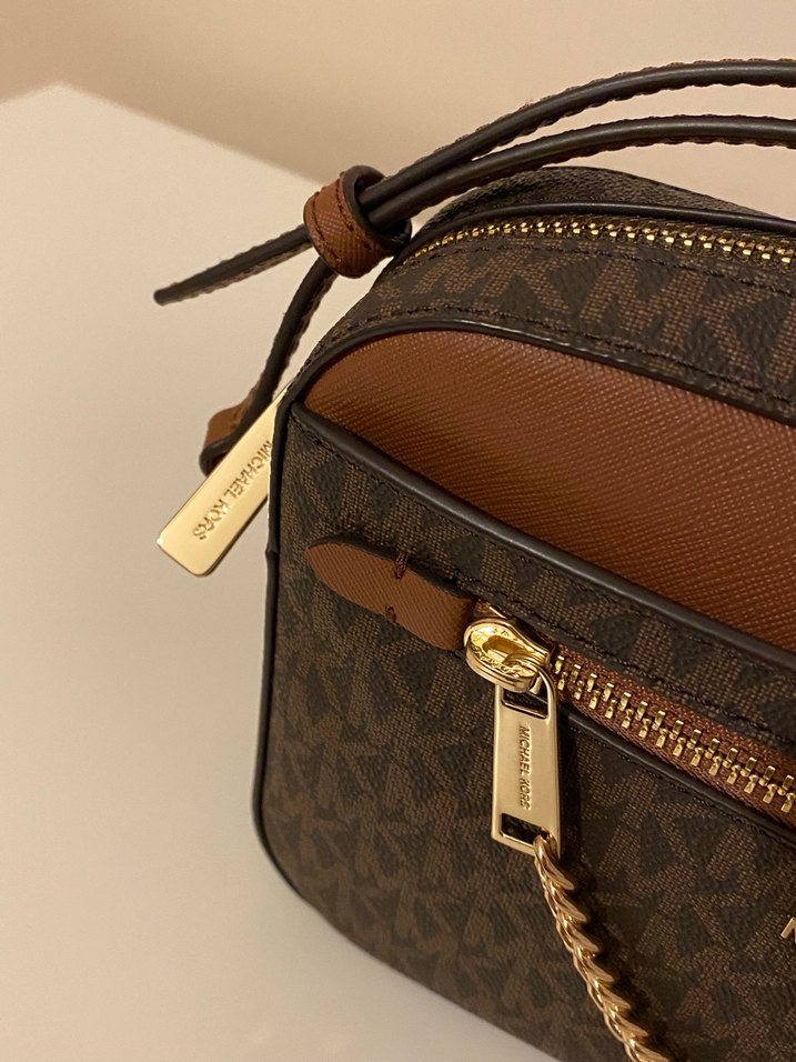 Michael Kors Zincir Detaylı Kahverengi Deri Kadın Çanta - Görsel 3