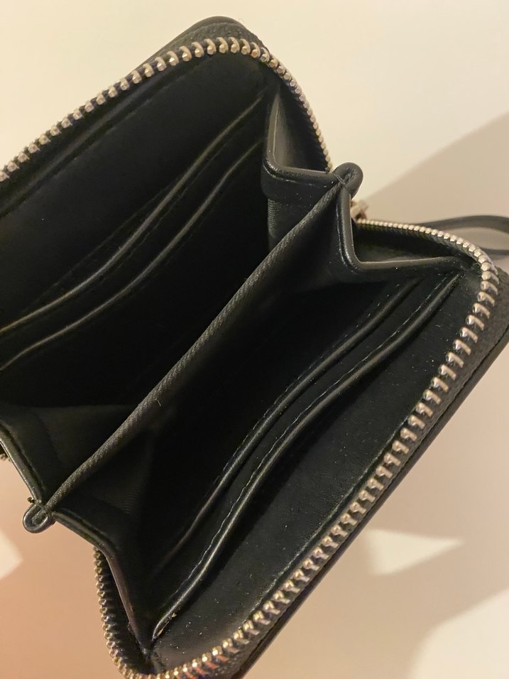 Pull & Bear Siyah Fermuarlı Deri Kadın Cüzdanı - Görsel 4