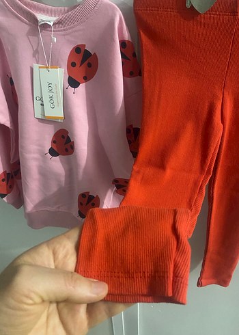 Uğur böceği baskılı tayt takım - Görsel 4