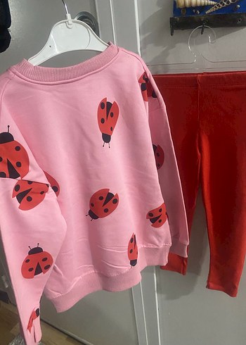 Uğur böceği baskılı tayt takım - Görsel 6