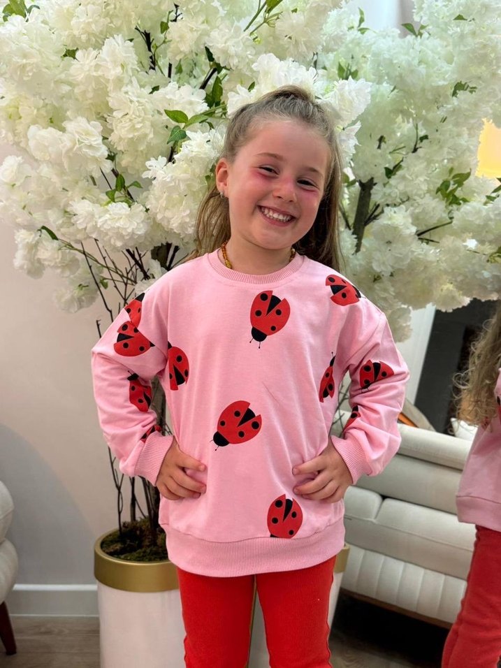 Uğur böceği baskılı tayt takım - Görsel 3