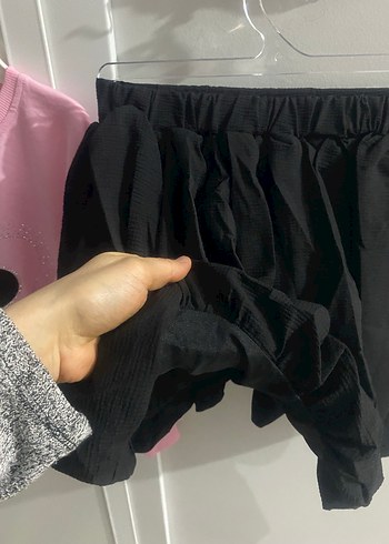 Dantel Detaylı Pembe Kız Çocuk Sweatshirt etek takım - Görsel 6