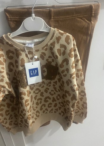 Kızlar için Leopar Desenli Puff Sweatshirt - Görsel 5