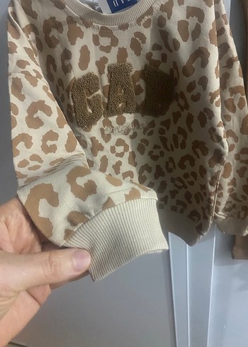 Kızlar için Leopar Desenli Puff Sweatshirt - Görsel 8