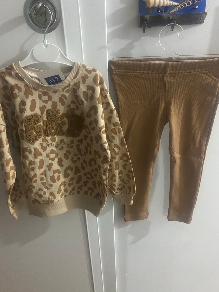 Kızlar için Leopar Desenli Puff Sweatshirt - Görsel 4