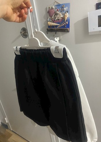 Beyaz Kiraz Baskılı Kız etek takın - Görsel 9