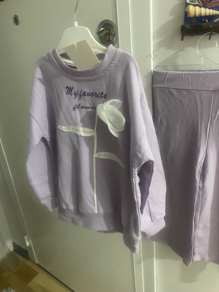 Kız Çocuk Lila  Eşofman - Görsel 4