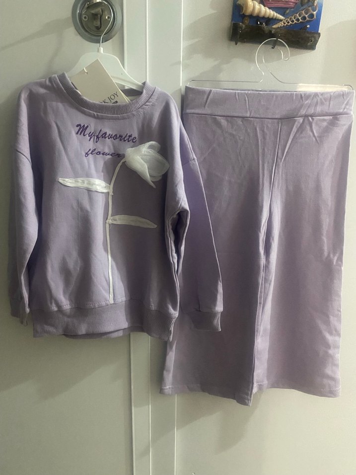 Kız Çocuk Lila  Eşofman - Görsel 5