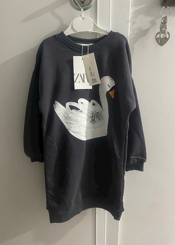 Kız Çocuk Gri Uzun Kollu Örme Elbise - Görsel 3