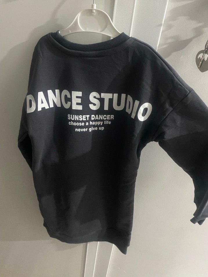 Kız Çocuk Gri Uzun Kollu Örme Elbise - Görsel 4