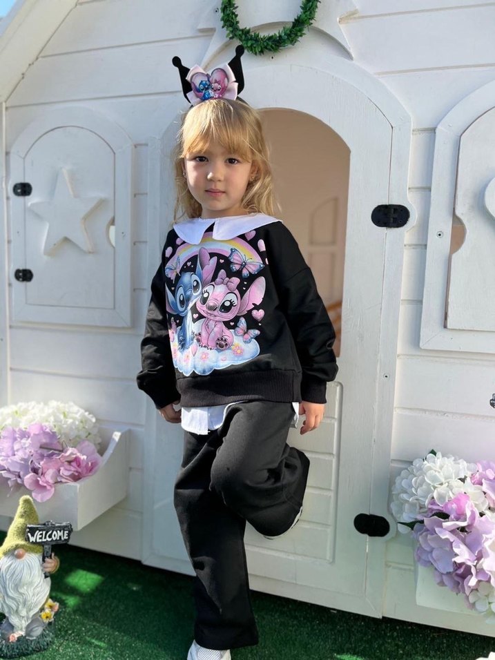 Kuromi Kız Sweatshirt ve Pantolon - Görsel 4