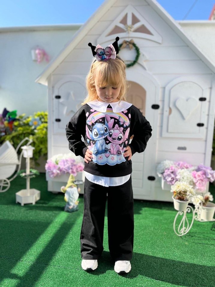 Kuromi Kız Sweatshirt ve Pantolon - Görsel 5