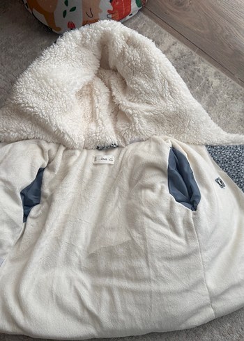 Mango Çiçek Desenli Tüylü Kapüşonlu Anorak - Görsel 2