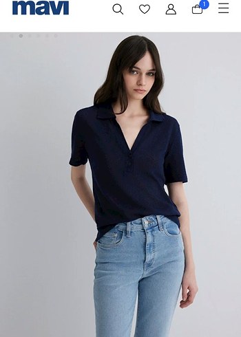 Mavi Lacivert Kısa Kollu Denim Gömlek
