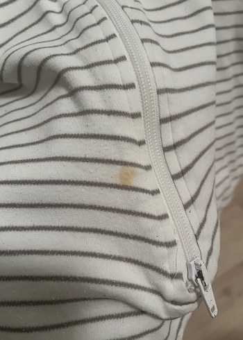 4 Yaş Beden Gri Çizgili Bebek Uyku Tulumu