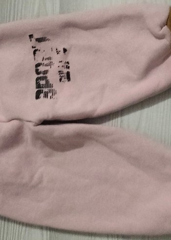 Pembe Baskılı Kız Eşofman Altı