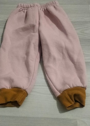 24-36 Ay Beden pembe Renk Pembe Baskılı Kız Eşofman Altı