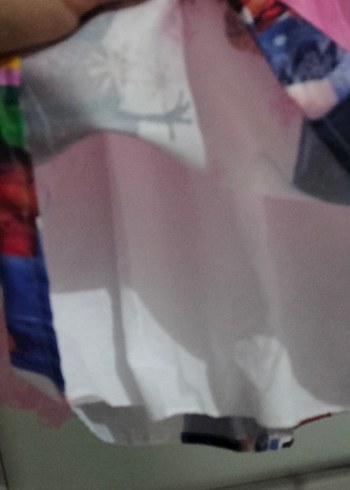 Kız Çocuk Pembe Baskılı Elbise - Görsel 3