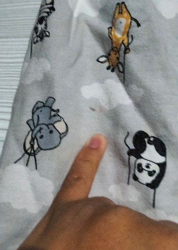 24-36 Ay Beden gri Renk Gri Örme Desenli Erkek Çocuk Rahat Pantolon