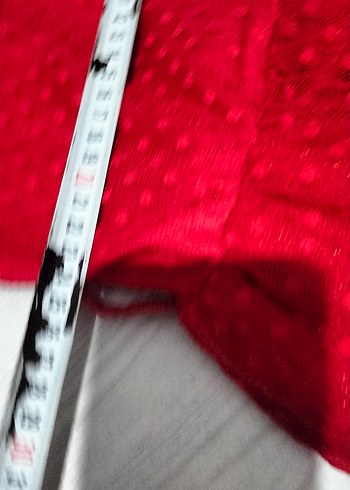 Kız Çocuk Kırmızı Dantel Elbise - Görsel 8