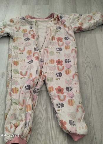 Kız Bebek Fermuarlı Polar Tulum