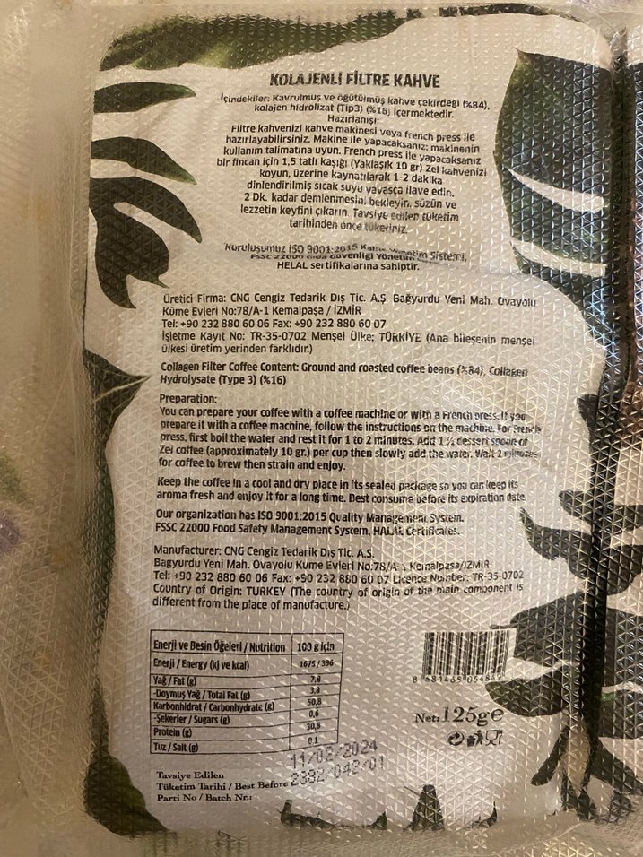 ZEL Premium Blend %100 Arabica Filtre Kahve - Görsel 5