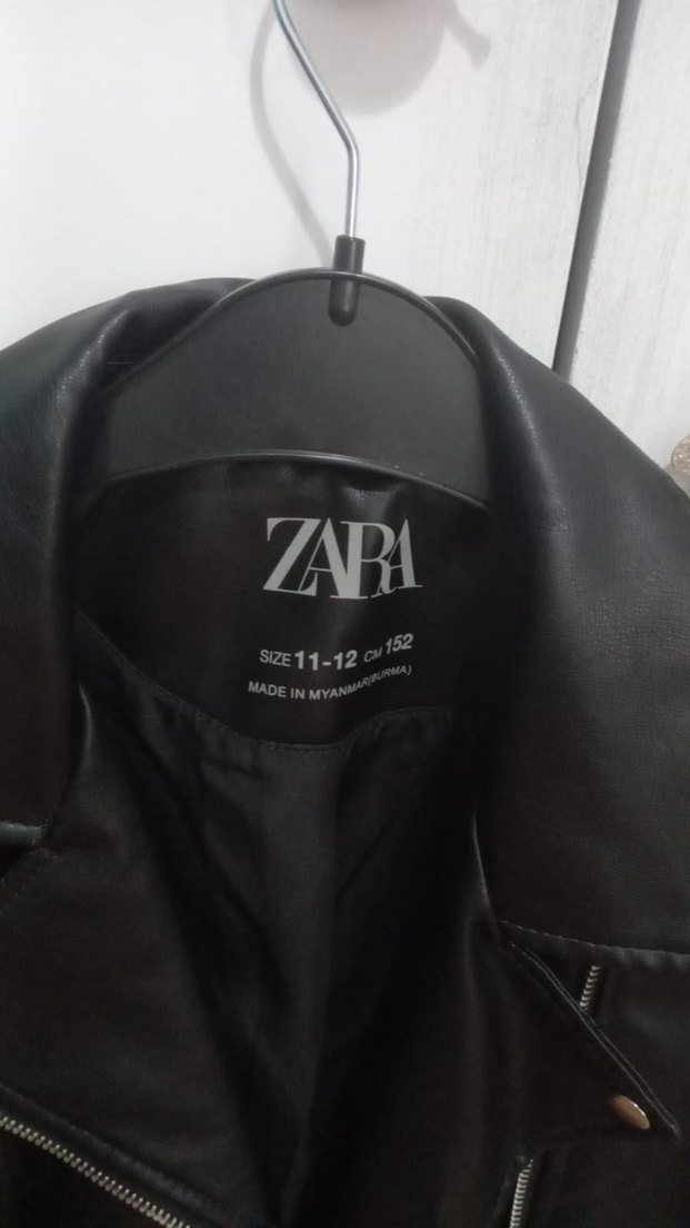 Zara Orjinal Kadın Siyah Deri Ceket - Görsel 2