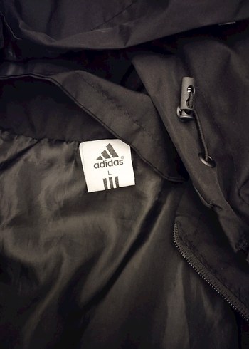 Adidas Siyah Kapüşonlu Erkek Yağmurluk - Görsel 3