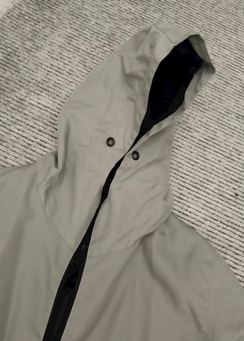 yeşil Kapüşonlu Fermuarlı Erkek Ceket - Görsel 4