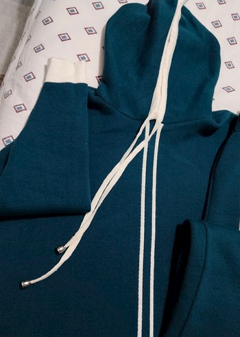 KadınKapüşonlu triko takım - Görsel 4