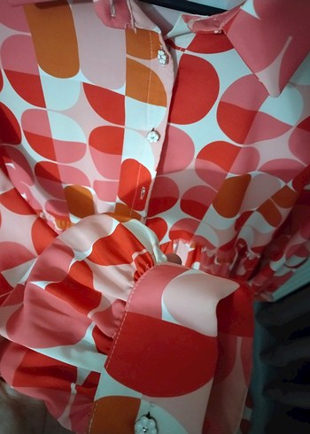 Bohem Çok Renkli Uzun Drapeli Elbise - Görsel 5