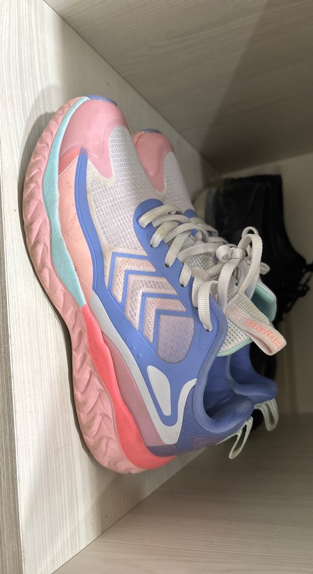 Bağcıklı Pembe Pastel Kadın Spor Ayakkabı - Görsel 3