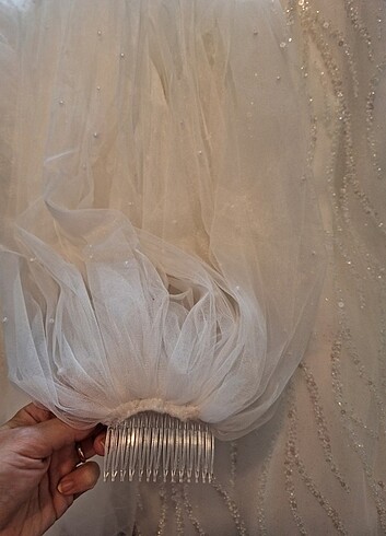 Yarı prenses incili gelinlik - Görsel 5