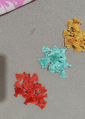 Renkli Bohem Püsküller - Görsel 3