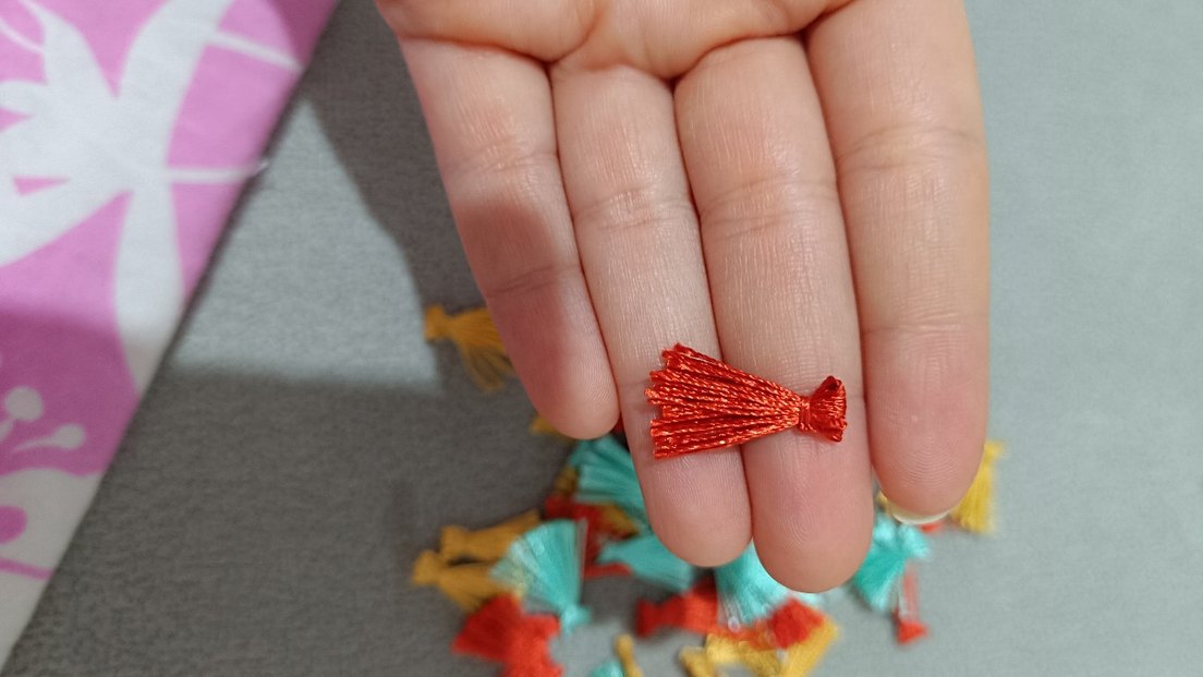 Renkli Bohem Püsküller - Görsel 2