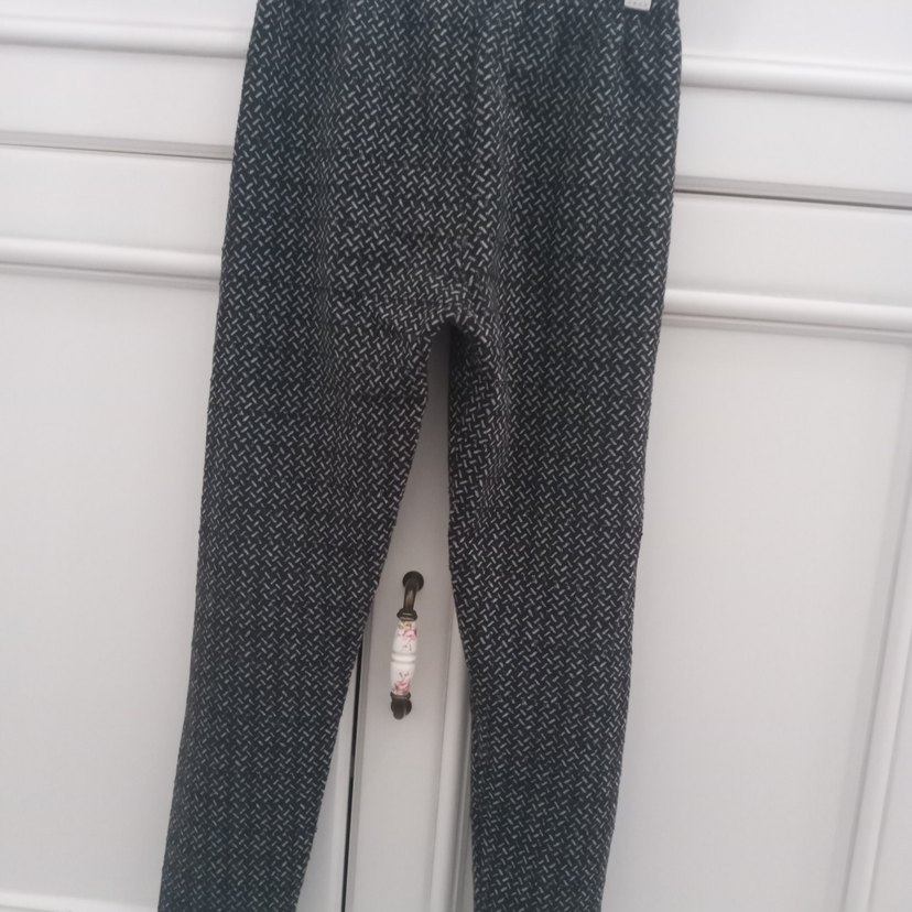 Trendy Gri Kız Çocuk Örgü Tayt - Görsel 3