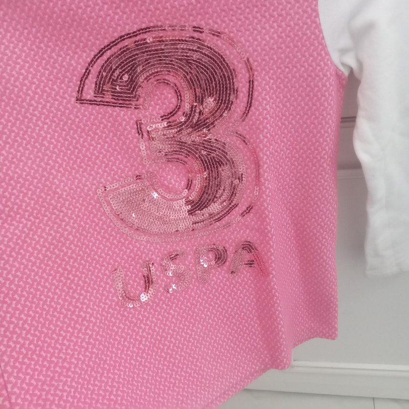 Kız Çocuk Pembe Uzun Kollu Triko Tişört - Görsel 4