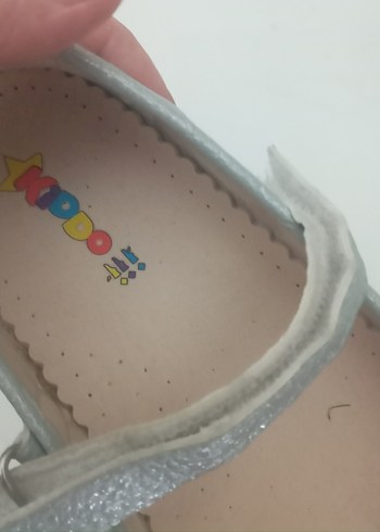 Gri Kız Çocuk Babet Ayakkabı Fiyonklu - Görsel 3