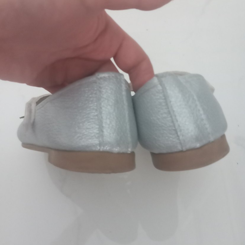 Gri Kız Çocuk Babet Ayakkabı Fiyonklu - Görsel 5