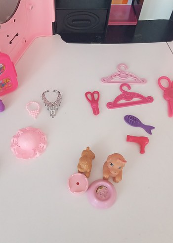 Renkli Oyuncak Barbie Gardırop Seti - Görsel 11