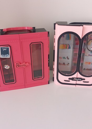 Renkli Oyuncak Barbie Gardırop Seti - Görsel 7