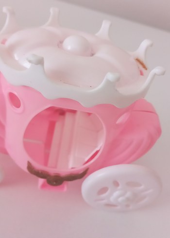 Pembe Pastel Prenses Arabası ve Kale Oyuncak Seti - Görsel 3