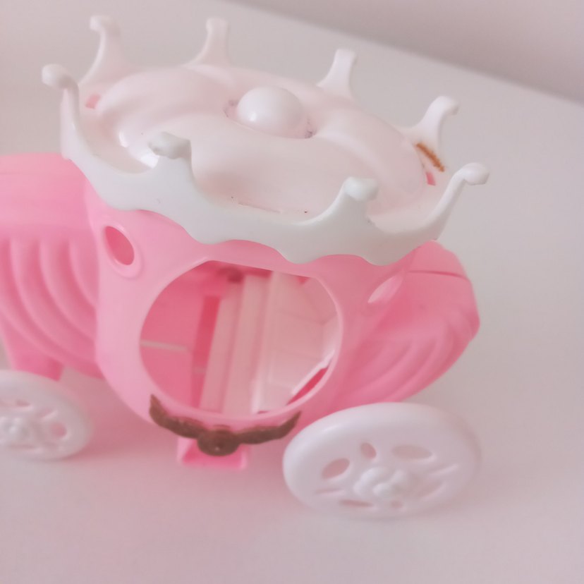 Pembe Pastel Prenses Arabası ve Kale Oyuncak Seti - Görsel 3