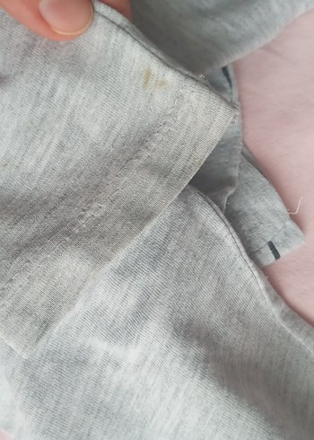 Kız Çocuk Gri Uzun Kollu Simli Tişört - Görsel 6