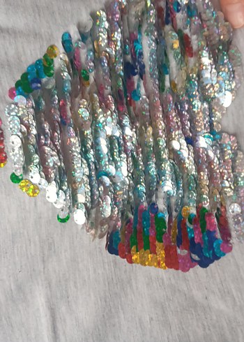 Kız Çocuk Gri Uzun Kollu Simli Tişört - Görsel 8