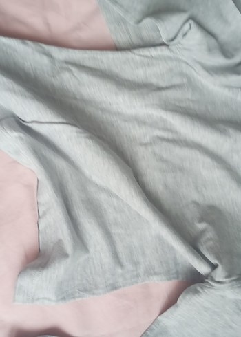 Kız Çocuk Gri Uzun Kollu Simli Tişört - Görsel 4